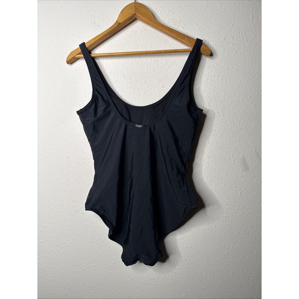 DKNY Mesh Side Black Bathing suit Size 12 - Picture 4 of 10